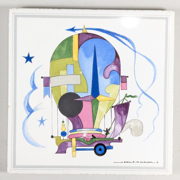 Villeroy & Boch Le Ballon Cologne Art Trivet by Jean-Adrien Mercier - Picture 1 of 11